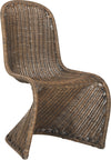 Safavieh Tana Wicker Side Chair Brown and Multi Furniture 