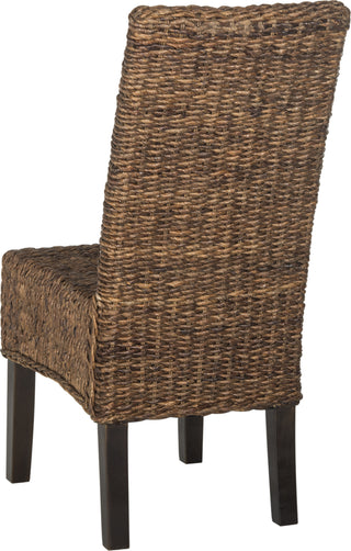 Safavieh Avita 18''H Wicker Dining Chair Brown Furniture 