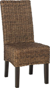 Safavieh Avita 18''H Wicker Dining Chair Brown Furniture 