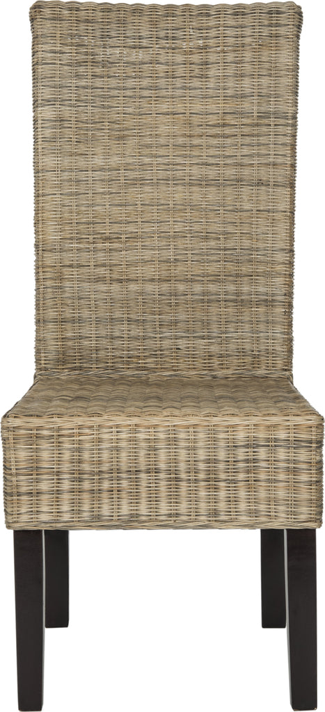 Safavieh Arjun 18''H Wicker Dining Chair Grey Furniture main image