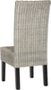 Safavieh Arjun 18''H Wicker Dining Chair Antique Grey Furniture 