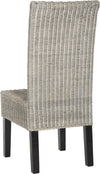 Safavieh Arjun 18''H Wicker Dining Chair Antique Grey Furniture 