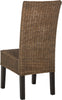Safavieh Arjun 18''H Wicker Dining Chair Brown and Multi Furniture 