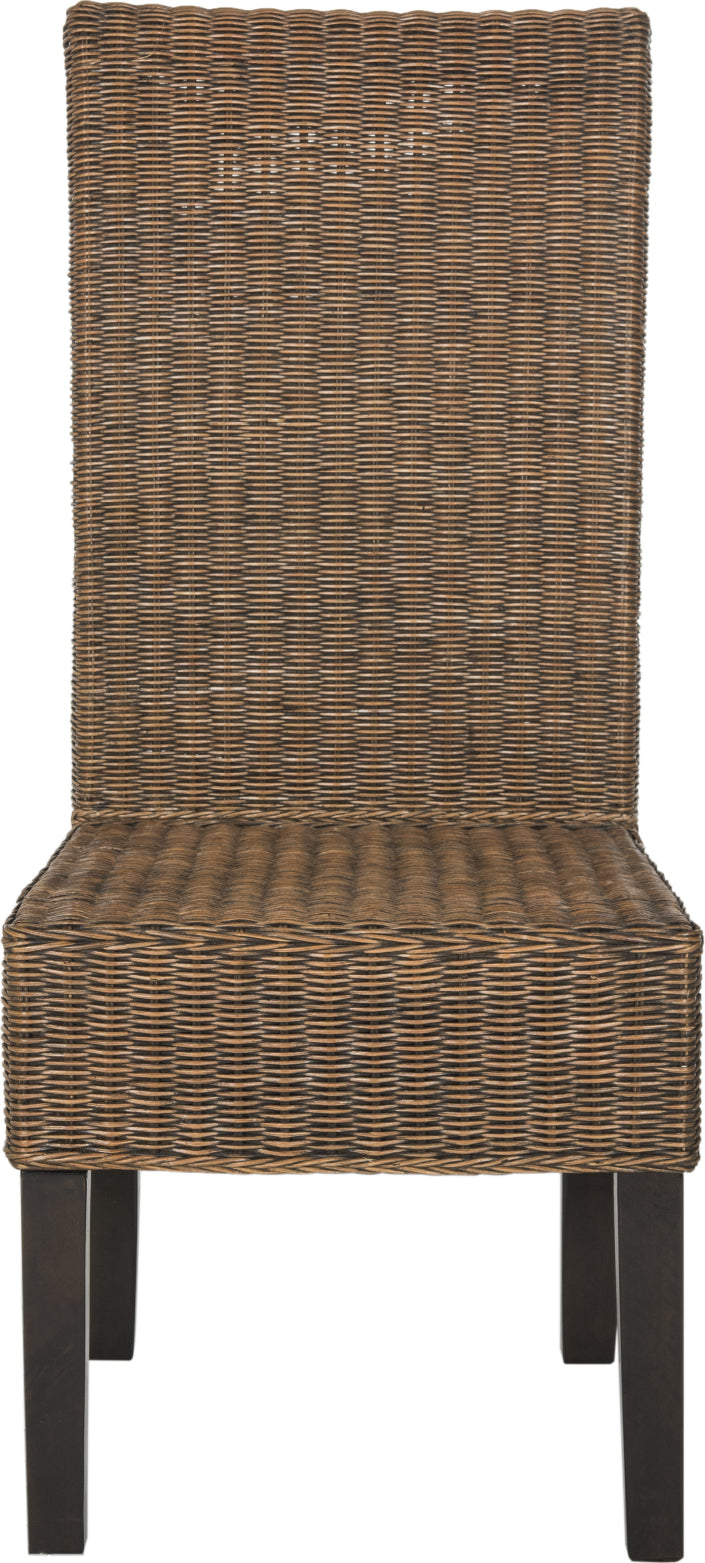 SAFAVIEH Brown Louisville Wicker Chair  Furniture, Living room chairs,  Wood dining chairs