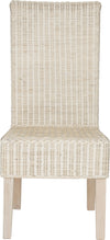 Safavieh Arjun 18''H Wicker Dining Chair White Wash Furniture main image