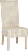 Safavieh Arjun 18''H Wicker Dining Chair White Wash Furniture 