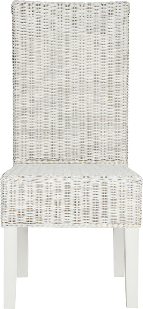 Safavieh Arjun 18''H Wicker Dining Chair White Furniture main image