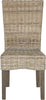 Safavieh Ozias 19''H Wicker Dining Chair Grey Furniture main image