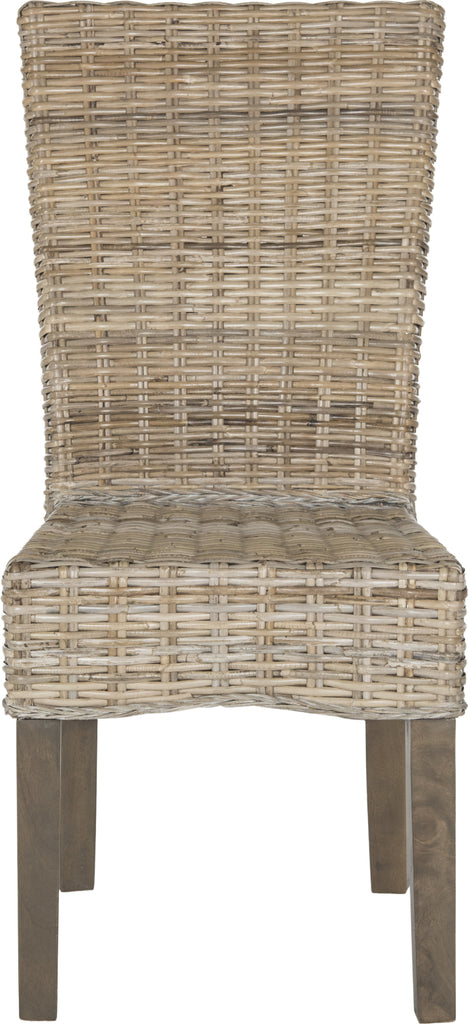 Safavieh Ozias 19''H Wicker Dining Chair Grey Furniture main image