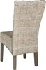 Safavieh Ozias 19''H Wicker Dining Chair White Wash Furniture 