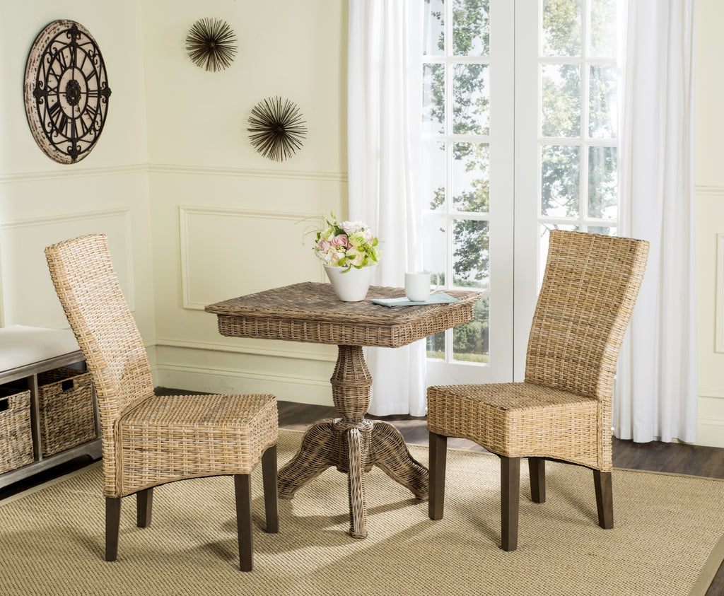 Safavieh Ozias 19''H Wicker Dining Chair Natural Furniture  Feature
