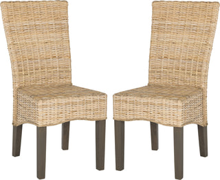 Safavieh Ozias 19''H Wicker Dining Chair Natural Furniture 