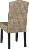 Safavieh Odette 19''H Wicker Dining Chair Grey Furniture 