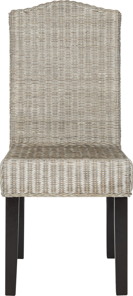 Safavieh Odette 19''H Wicker Dining Chair Antique Grey Furniture main image