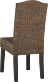 Safavieh Odette 19''H Wicker Dining Chair Brown and Multi Furniture 