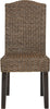 Safavieh Odette 19''H Wicker Dining Chair Brown and Multi Furniture main image