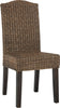 Safavieh Odette 19''H Wicker Dining Chair Brown and Multi Furniture 