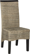 Safavieh Ilya 18''H Wicker Dining Chair Grey Furniture 