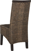 Safavieh Ilya 18''H Wicker Dining Chair Brown and Multi Furniture 