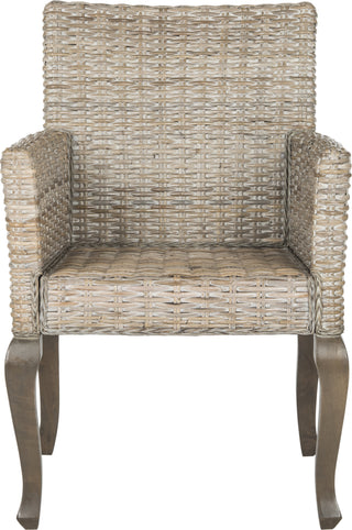 Safavieh Armando 18''H Wicker Dining Chair White Wash Furniture main image