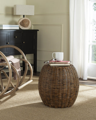 Safavieh Remi End Table Brown and Multi Furniture  Feature