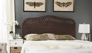 Safavieh Sephina Brown / Multi Rattan Headboard  Feature