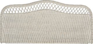 Safavieh Sephina Antique Grey Rattan Headboard Bedding Main