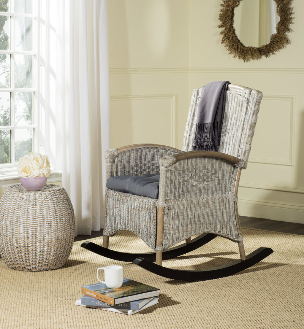 Safavieh Verona Rocking Chair Antique Grey Furniture  Feature