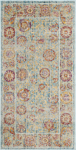 Safavieh Sevilla SEV812C Light Blue/Multi Area Rug 