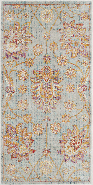 Safavieh Sevilla SEV814C Light Blue/Multi Area Rug 