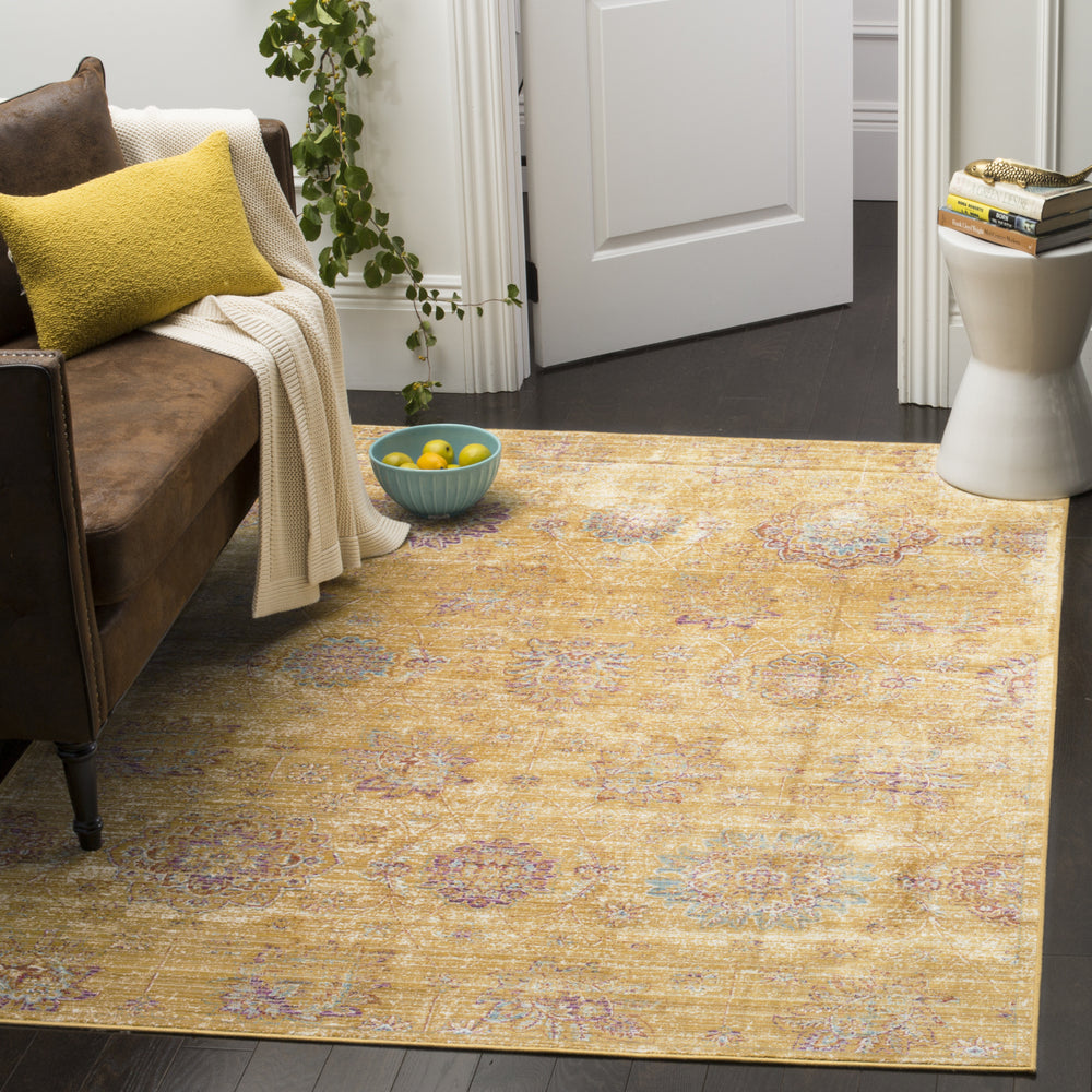 Safavieh Sevilla SEV814E Gold/Multi Area Rug  Feature