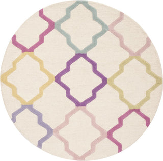 Safavieh Kids 102 Ivory/Multi Area Rug Round