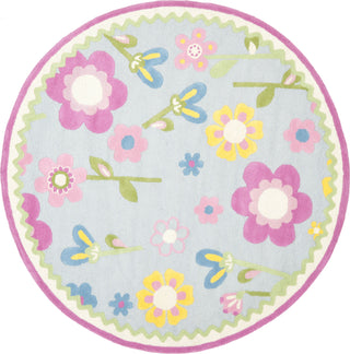 Safavieh Kids Sfk311 Blue/Multi Area Rug Round