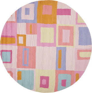 Safavieh Kids Sfk317 Pink/Multi Area Rug Round