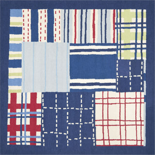 Safavieh Kids Sfk318 Blue/Multi Area Rug Square