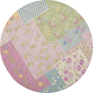 Safavieh Kids Sfk321 Pink/Multi Area Rug Round