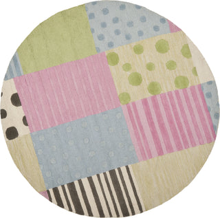 Safavieh Kids Sfk321 Blue/Pink Area Rug Round