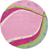 Safavieh Kids Sfk338 Green/Pink Area Rug Round