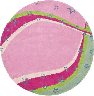 Safavieh Kids Sfk338 Green/Pink Area Rug Round