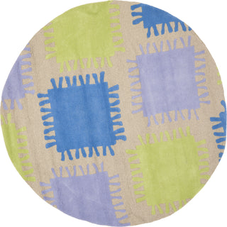 Safavieh Kids Sfk352 Beige/Multi Area Rug Round