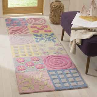 Safavieh Kids Sfk356 Pink/Multi Area Rug Room Scene Feature