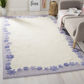 Safavieh Kids Sfk357 Ivory/Lavander Area Rug Room Scene Feature