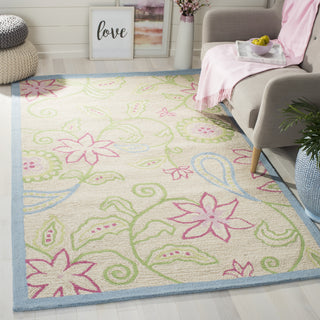 Safavieh Kids Sfk362 Ivory/Blue Area Rug Room Scene Feature