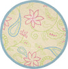 Safavieh Kids Sfk362 Ivory/Blue Area Rug Round
