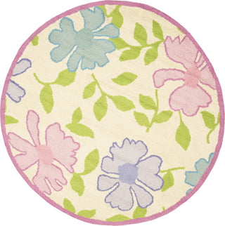 Safavieh Kids Sfk376 Ivory/Pink Area Rug Round