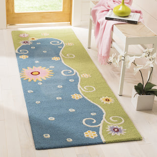 Safavieh Kids Sfk383 Blue/Green Area Rug Room Scene