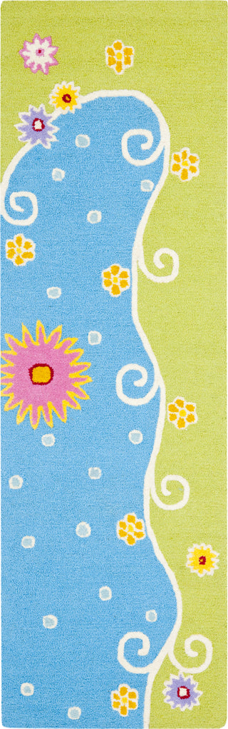 Safavieh Kids Sfk383 Blue/Green Area Rug 