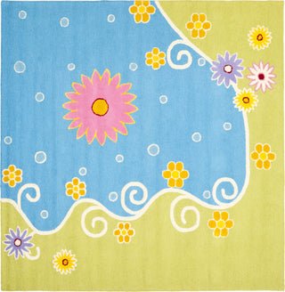 Safavieh Kids Sfk383 Blue/Green Area Rug Square