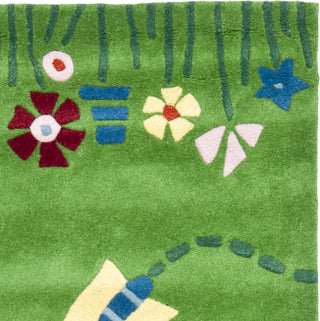 Safavieh Kids Sfk751 Green/Multi Area Rug 