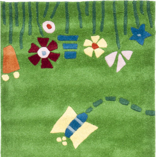 Safavieh Kids Sfk751 Green/Multi Area Rug 